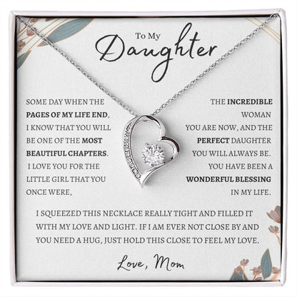 TO MY DAUGHTER - GIFT FROM MOM - Forever Love Necklace