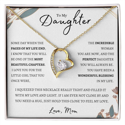 TO MY DAUGHTER - GIFT FROM MOM - Forever Love Necklace