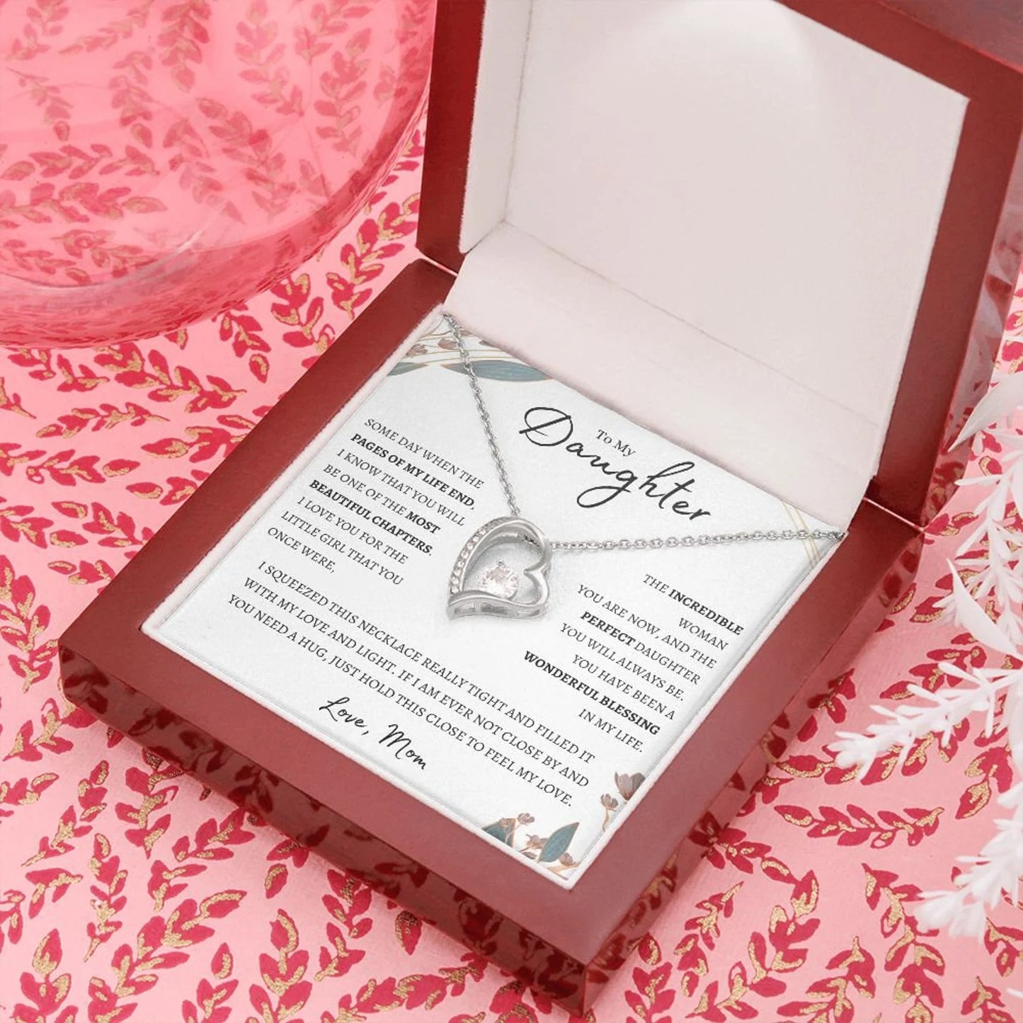 TO MY DAUGHTER - GIFT FROM MOM - Forever Love Necklace