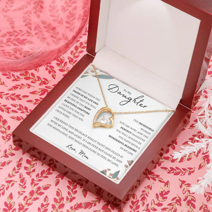 TO MY DAUGHTER - GIFT FROM MOM - Forever Love Necklace