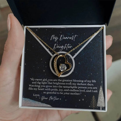 TO MY DAUGHTER - GIFT FROM MOM - Forever Love Necklace