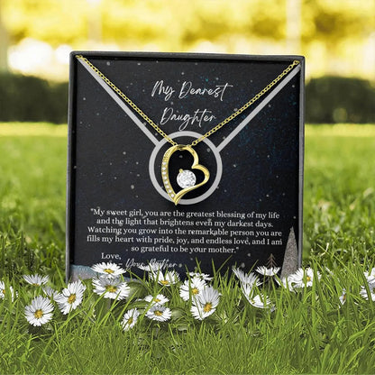 TO MY DAUGHTER - GIFT FROM MOM - Forever Love Necklace