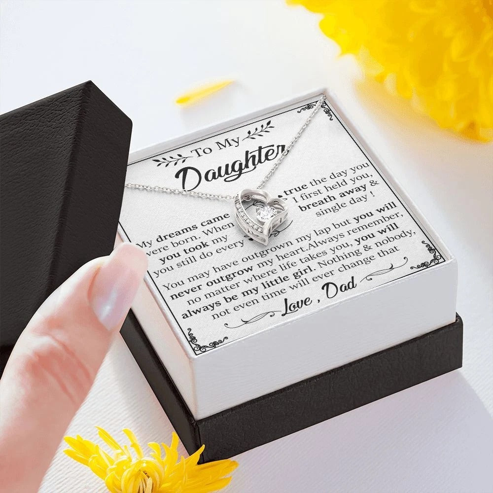 TO MY DAUGHTER - GIFT FROM DAD  - Forever Love Necklace