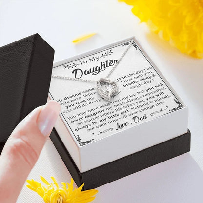 TO MY DAUGHTER - GIFT FROM DAD  - Forever Love Necklace