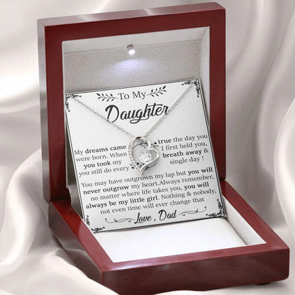 TO MY DAUGHTER - GIFT FROM DAD  - Forever Love Necklace
