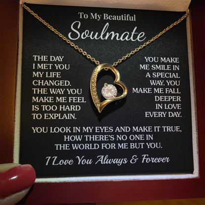 TO MY WIFE - GIFT FROM HUSBAND - Forever Love Necklace