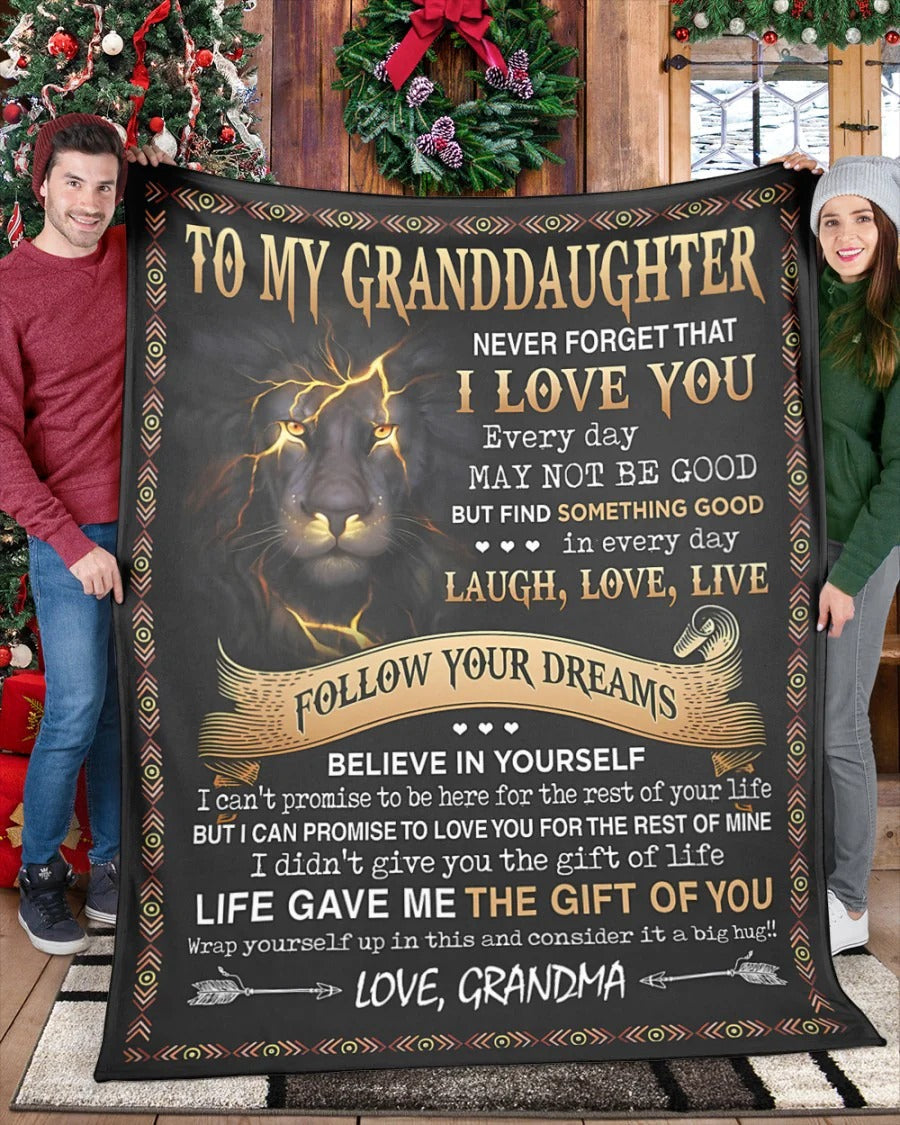 BLANKET FOR GRANDDAUGHTER – COMFORT & WARMTH GIFT FROM GRANDMA  Sherpa Fleece Quilt Blanket NINA00 (SKUB09-41)