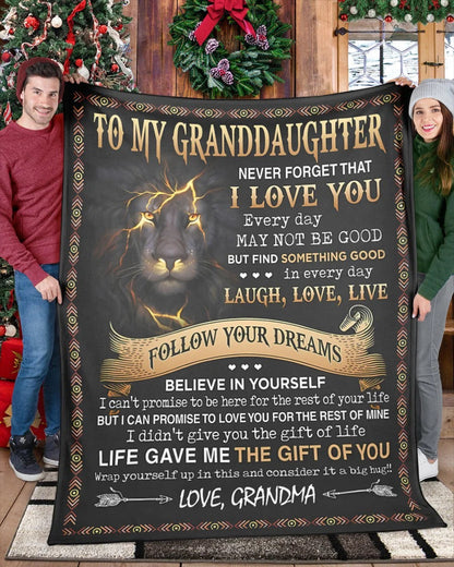 BLANKET FOR GRANDDAUGHTER – COMFORT & WARMTH GIFT FROM GRANDMA  Sherpa Fleece Quilt Blanket NINA00 (SKUB09-41)