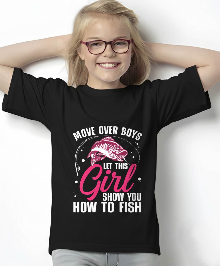 Funny Fishing Design for Girls Women Fisherman Fishing Lover T-Shirt (SKUNINA- F03)