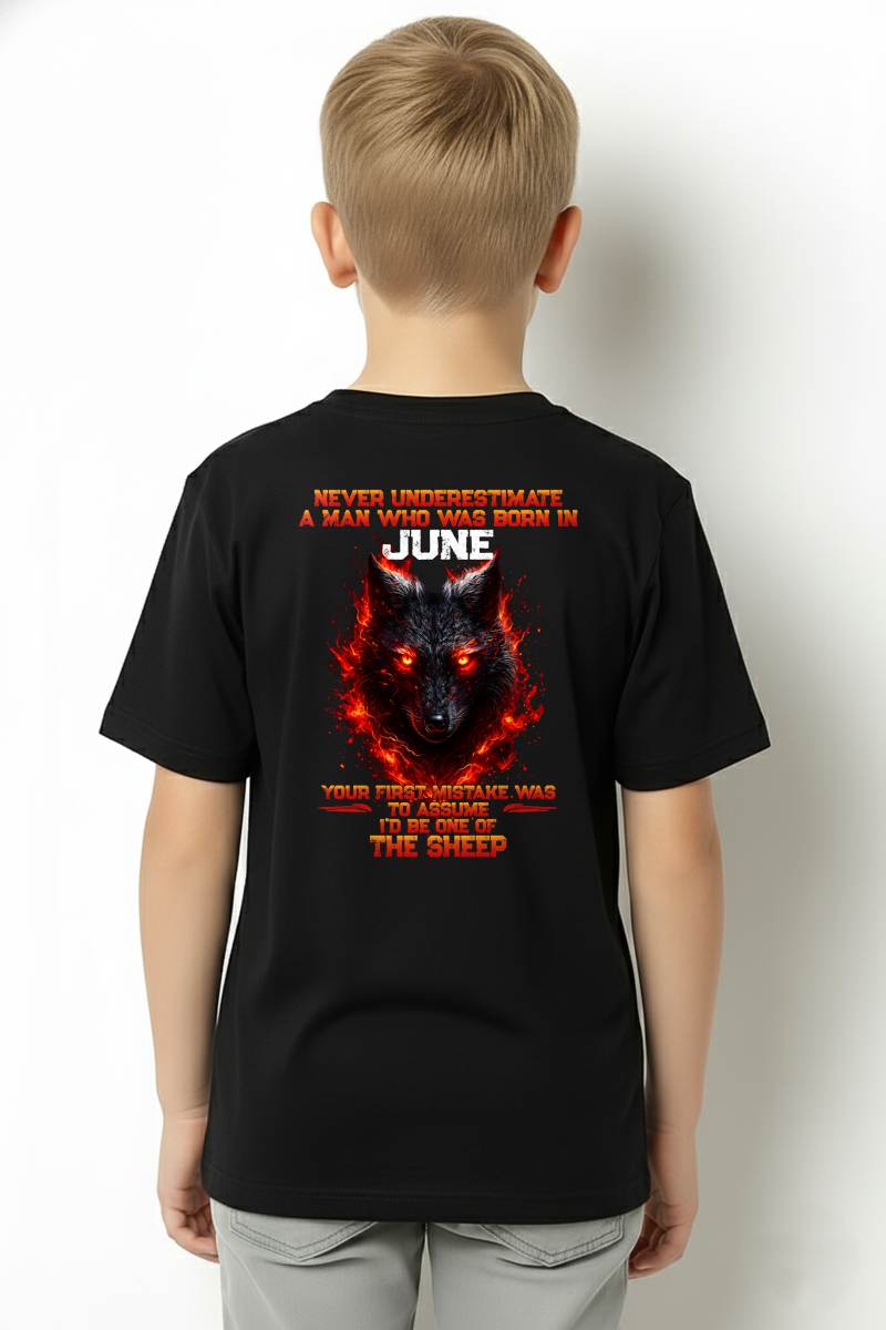 JUNE - NEVER UNDERESTIMATE A MAN WHO WAS BORN IN JUNE - MAN TEE - BIRTHDAY SHIRT FOR MAN - NINA06 (SKU2609-300-06)