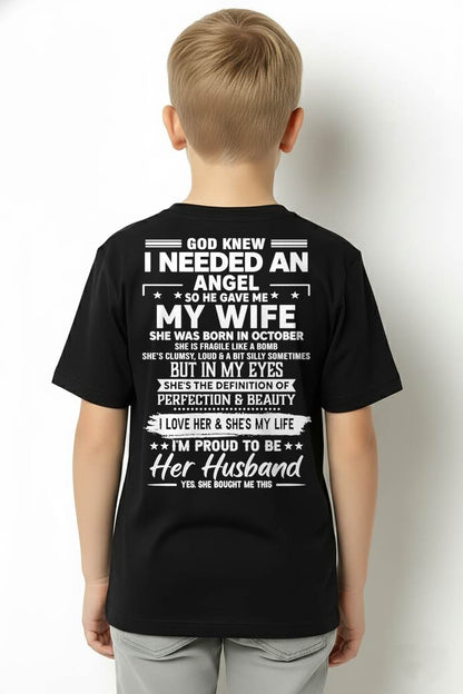OCTOBER – IN MY EYES SHE'S THE DEFINITION OF PERFECTION & BEAUTY I LOVE HER & SHE'S MY LIFE – FROM WIFE – NINA10 (SKU26T-01171-10)