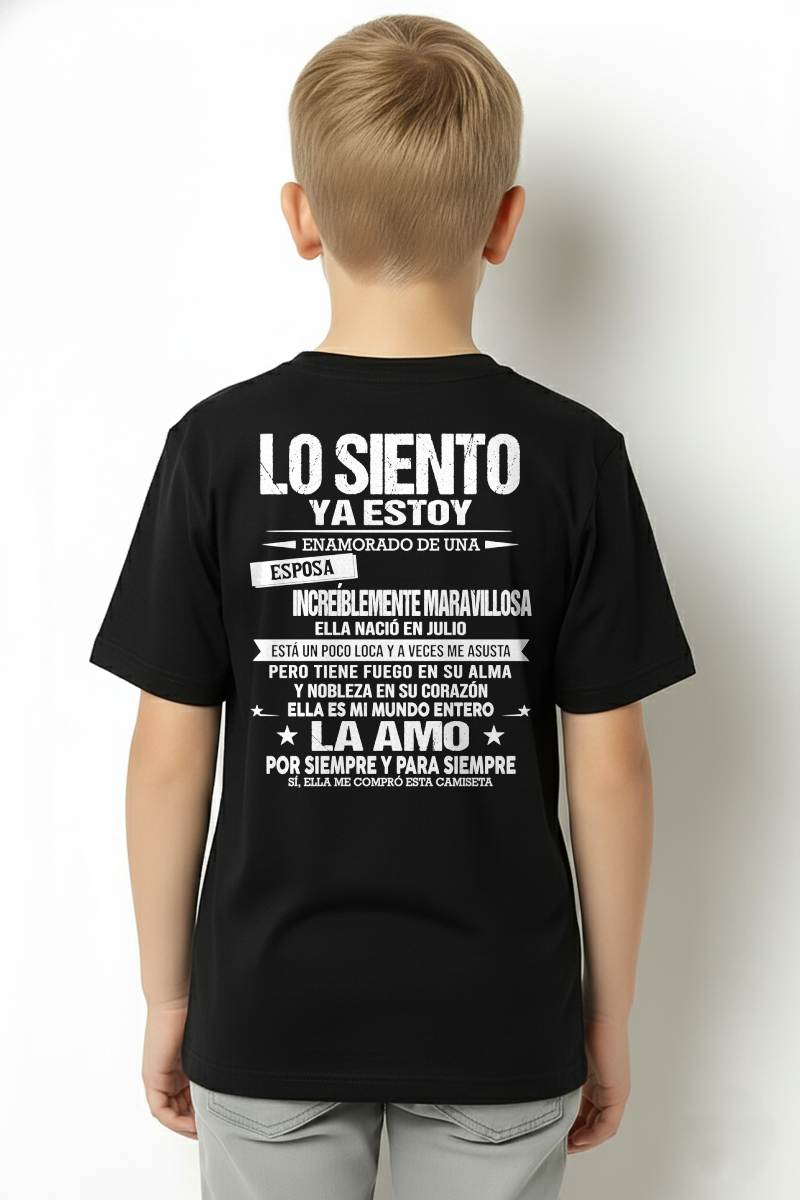 JULIO - YA ESTOY ENAMORADO DE UNA ESPOSA INCREÍBLEMENTE MARAVILLOSA - Regalo especial para tu novio o esposo - NINA07 (SKU2605-328-07)