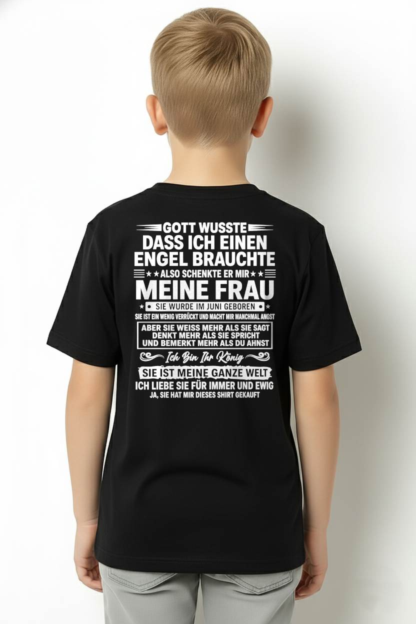 JUNI - Ich Bin Ihr König SIE IST MEINE GANZE WELT - Das perfekte Geschenk für deinen Freund - GER/NINA06 (SKU2605-397-06)