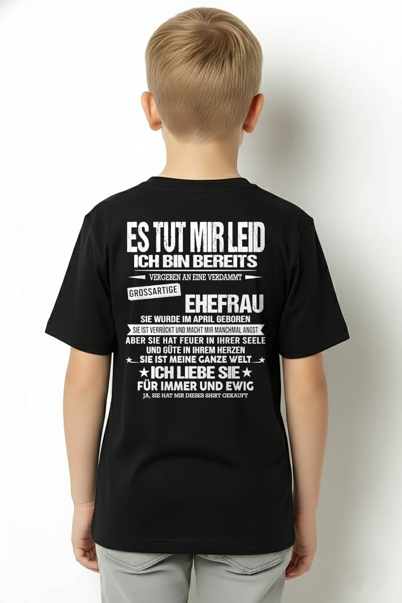 APRIL - SIE IST MEINE GANZE WELT ICH LIEBE SIE FÜR IMMER UND EWIG - Das perfekte Geschenk für Ihren Ehemann - GER/NINA04 (SKU2605-350-04)