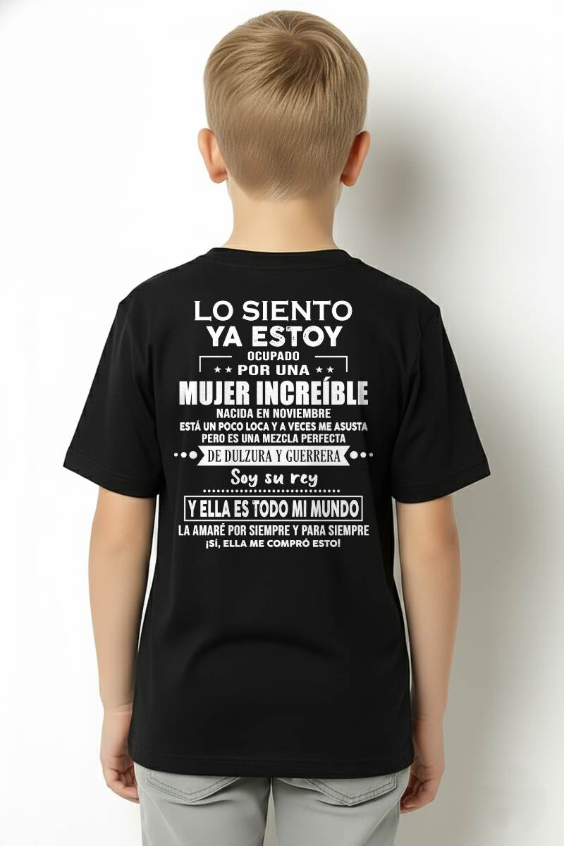 NOVIEMBRE - LO SIENTO YA ESTOY OCUPADO POR UNA - Regalo especial para tu novio o esposo - NINA11 (SKU08-69-11)