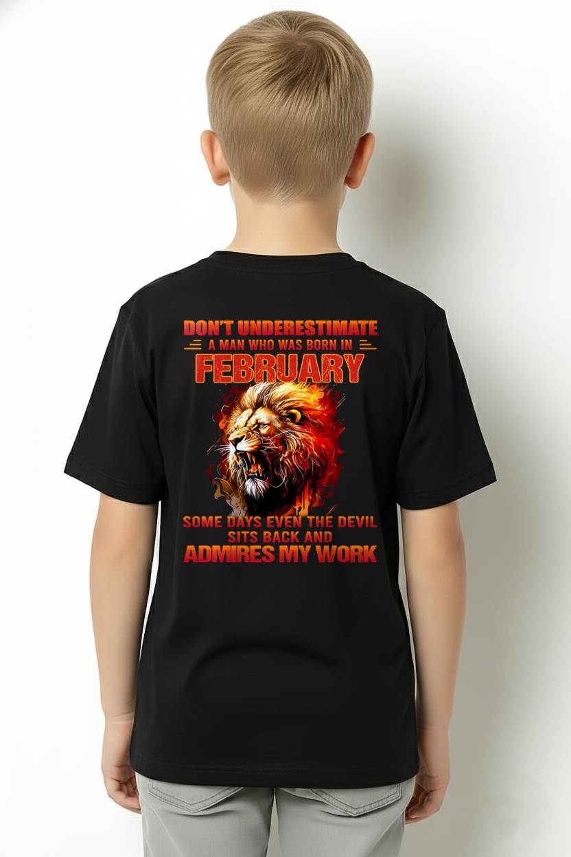 FEBRUARY - SOME DAYS EVEN THE DEVIL SITS BACK AND ADMIRES MY WORK - MAN TEE - NINA02 (SKU26T-01101-02)