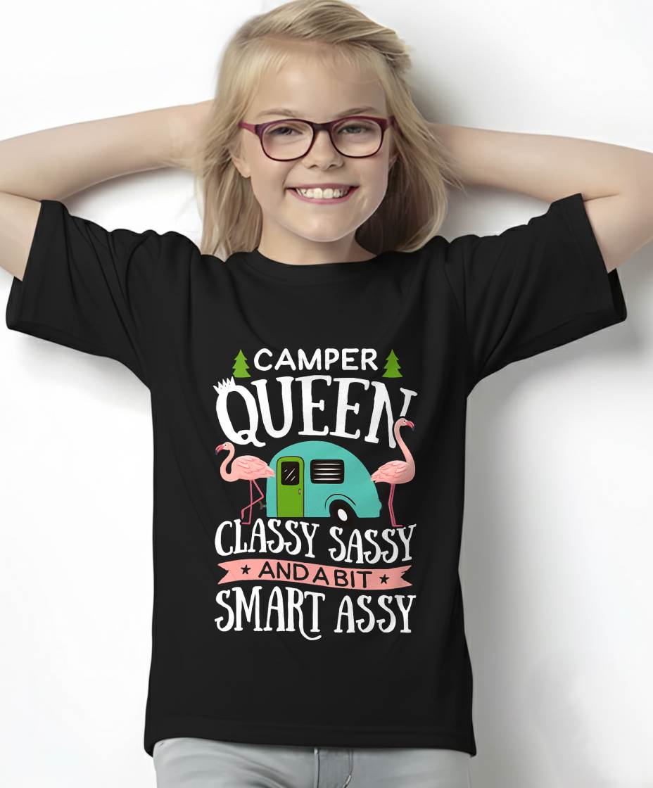 Camper Queen Classy Sassy Smart Funny T-Shirt