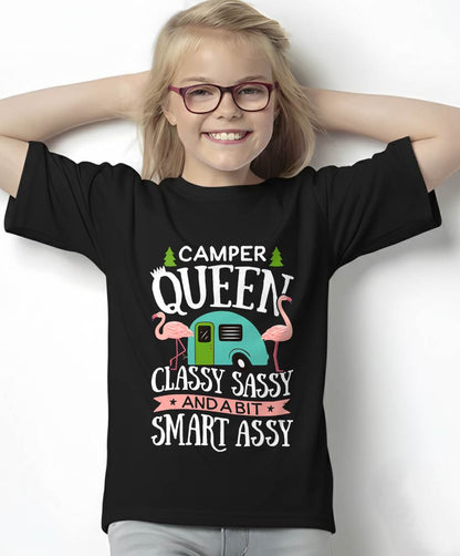 Camper Queen Classy Sassy Smart Funny T-Shirt