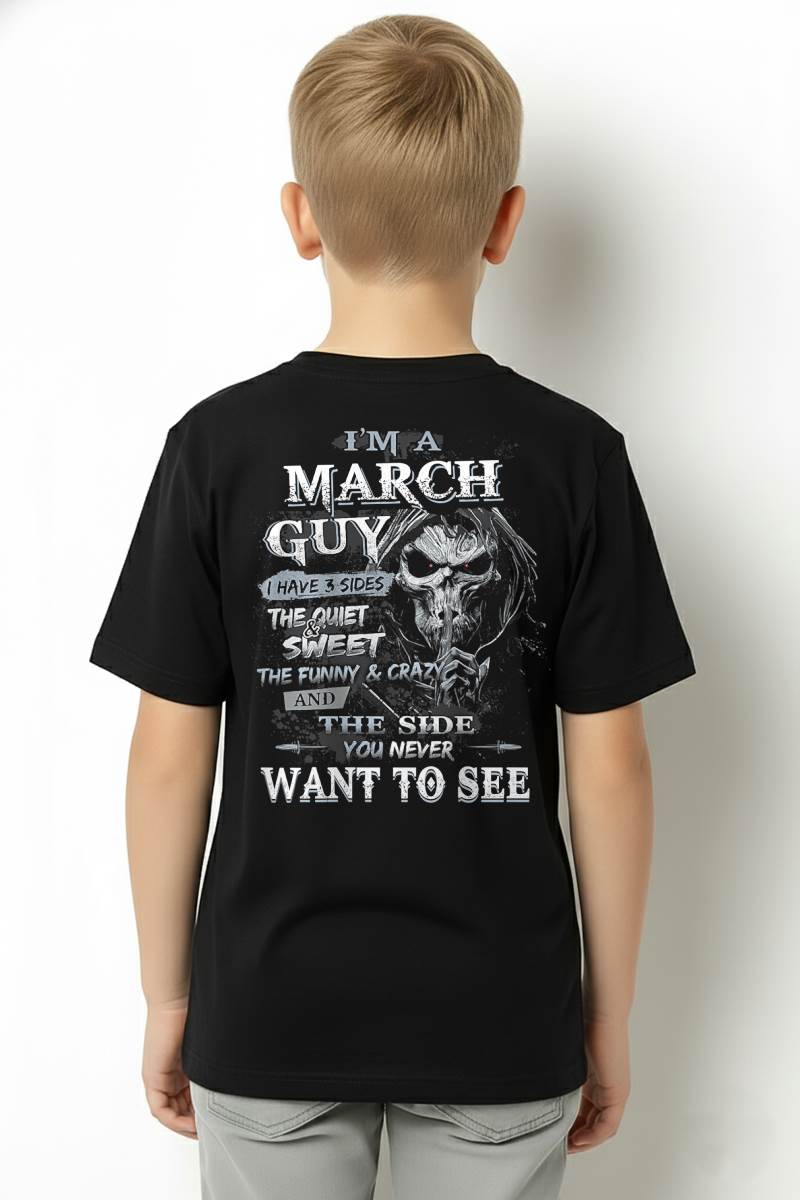 MARCH - I HAVE 3 SIDES THE QUIET & SWEET THE FUNNY & CRAZY - MAN TEE - NINA03 (SKU07-60-03)
