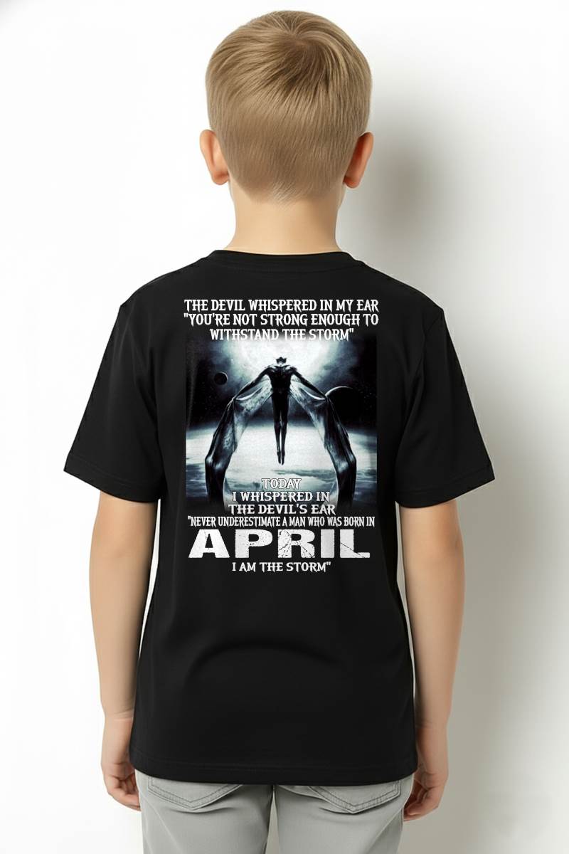 APRIL – YOU ARE NOT STRONG ENOUGH TO WITHSTAND THE STORM – MAN TEE - NINA04 (SKU08-35-04)