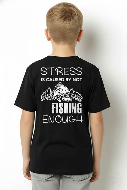 Stress Is Caused By Not Fishing Enough Funny T-Shirt - Fishing T-shirt (SKUNINA - F20)