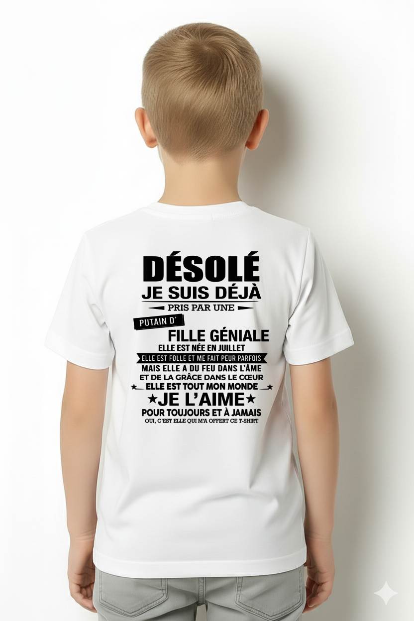 JUILLET - DÉSOLÉ, JE SUIS DÉJÀ PRIS PAR UNE FILLE VRAIMENT GÉNIALE – DE LA PART DE MA FEMME - FR07/NINA07 (SKU2606-112-07)