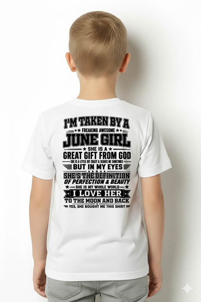 JUNE - I'm Taken By A Freaking Awesome Girl Shirt – Gift for your Boyfriend or Husband from wife - NINA06 (SKU2606-320-06)