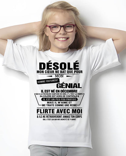 DÉCEMBRE – DÉSOLÉ, MON CŒUR NE BAT QUE POUR MON HOMME FOUTUMENT GÉNIAL – DE SON MARI – FR12/NINA12 (SKU26T-01161-12)