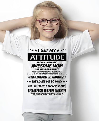 JULY - I AM THE LUCKY ONE BECAUSE I GET TO BE HER DAUGHTER - FROM MOM - NINA 07 (SKU2602-93-07)
