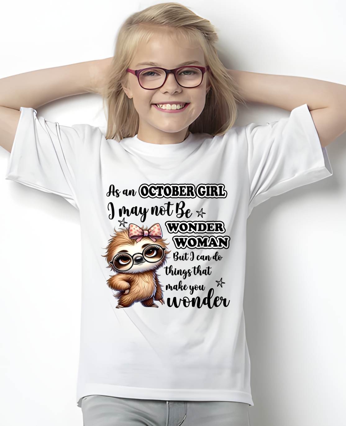 OCTOBER - I MAY NOT BE WONDER WOMAN BUT I CAN DO THINGS THAT MAKE YOU WONDER - FMA - NINA10 (SKU2603-164-10)