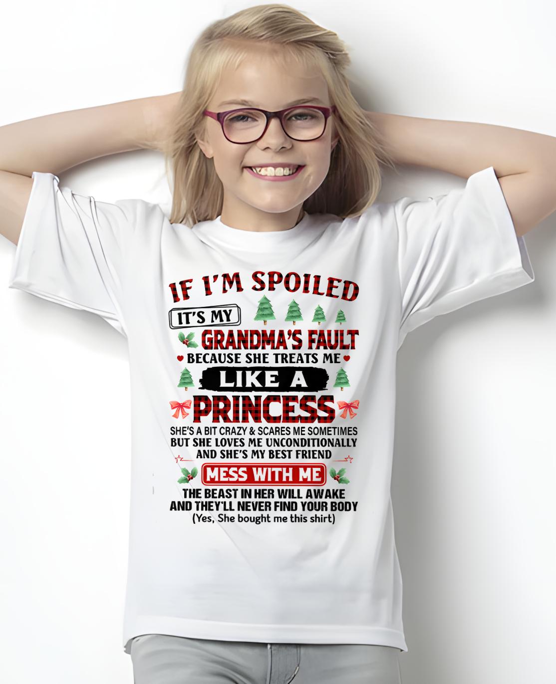 CHRISTMAX T-SHRIT FOR GRANDDAUGHTER - GIFT FROM GRANDMA - NINA00