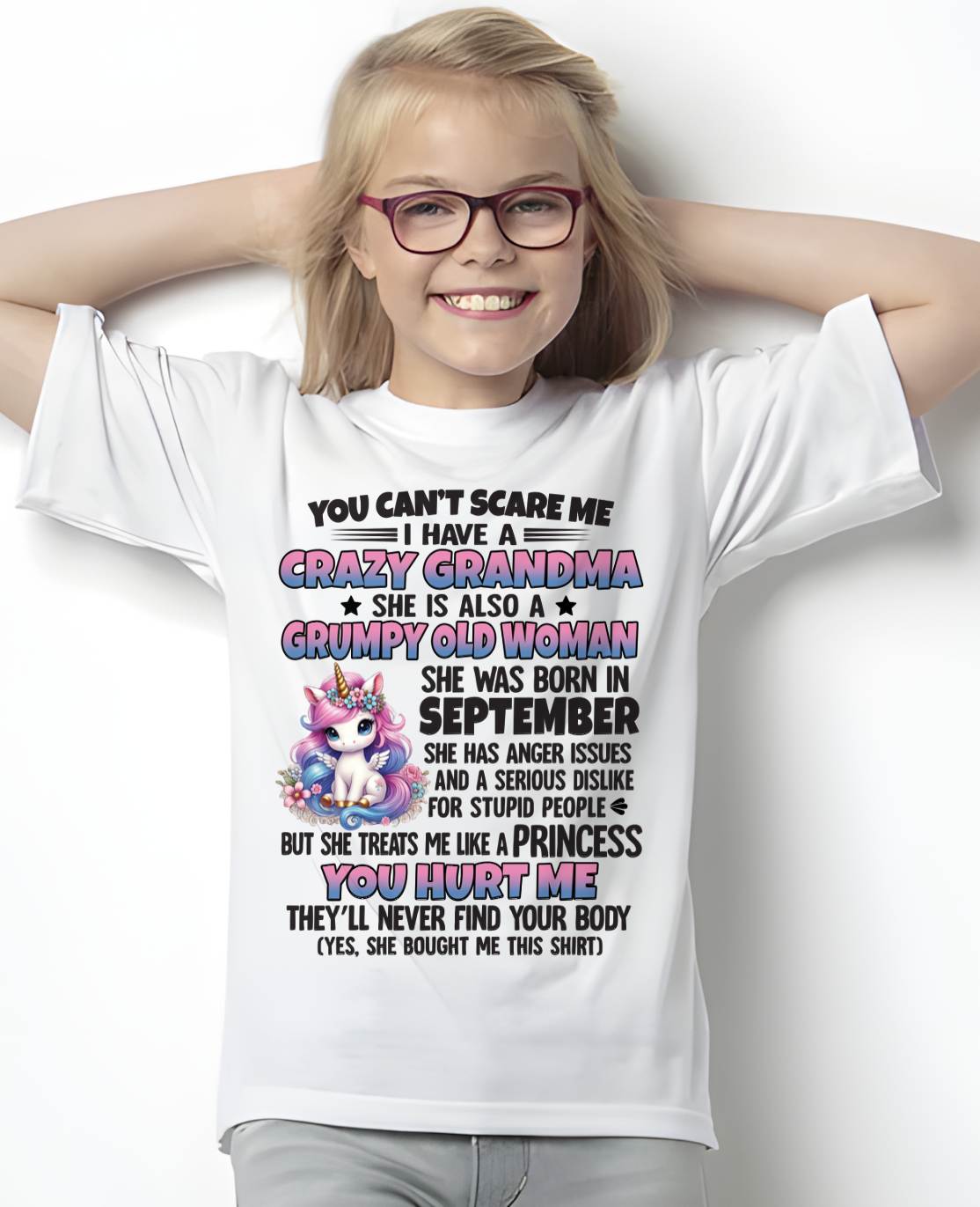 SEPTEMBER - YOU CAN'T SCARE ME - GIFT FROM GRANDMA - NINA09 (SKU09-106-09)