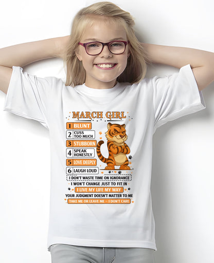 "I AM A MARCH GIRL" - Birthday Gift For March Girls - FMA NINA03 (SKU2602-219-03)