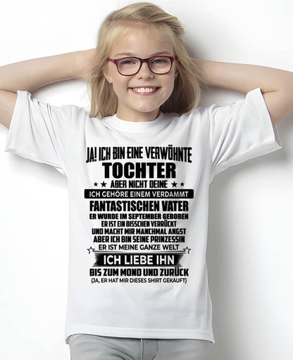 SEPTEMBER - ICH GEHÖRE EINEM VERDAMMT FANTASTISCHEN VATER - Perfektes Geschenk für deine Tochter - GER/NINA09 (SKU2606-188-09)