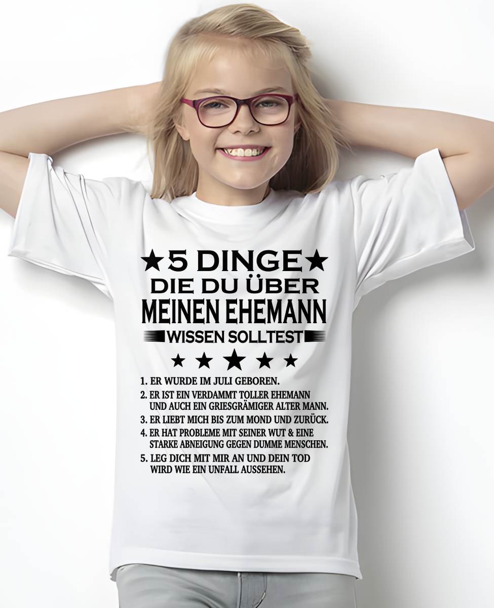 JULI - 5 DINGE DIE DU ÜBER MEINEN EHEMANN WISSEN SOLLTEST - Das perfekte Geschenk für deine Freundin - GER/NINA07 (SKU2606-157-07)
