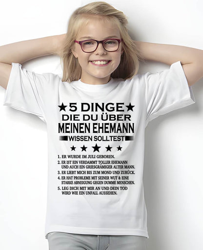 JULI - 5 DINGE DIE DU ÜBER MEINEN EHEMANN WISSEN SOLLTEST - Das perfekte Geschenk für deine Freundin - GER/NINA07 (SKU2606-157-07)
