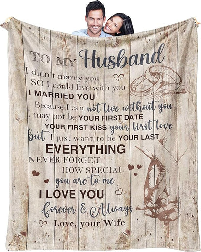 Special Gift For Your Husband Blanket - From Wife