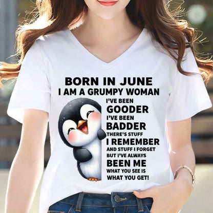 BORN IN JUNE I AM A GRUMPY WOMAN NINA06 FMA (SKU09-95-06)