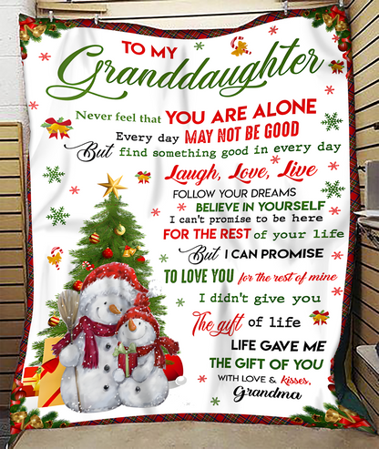 BLANKET FOR GRANDDAUGHTER FROM GRANDMA – XMAS GIFT (SKUB-CHRISTMAS2)
