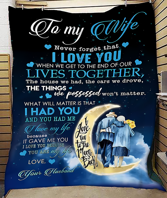 Special Gift For Your Wife Blanket - From Husband (SKU-CHAU-B10)