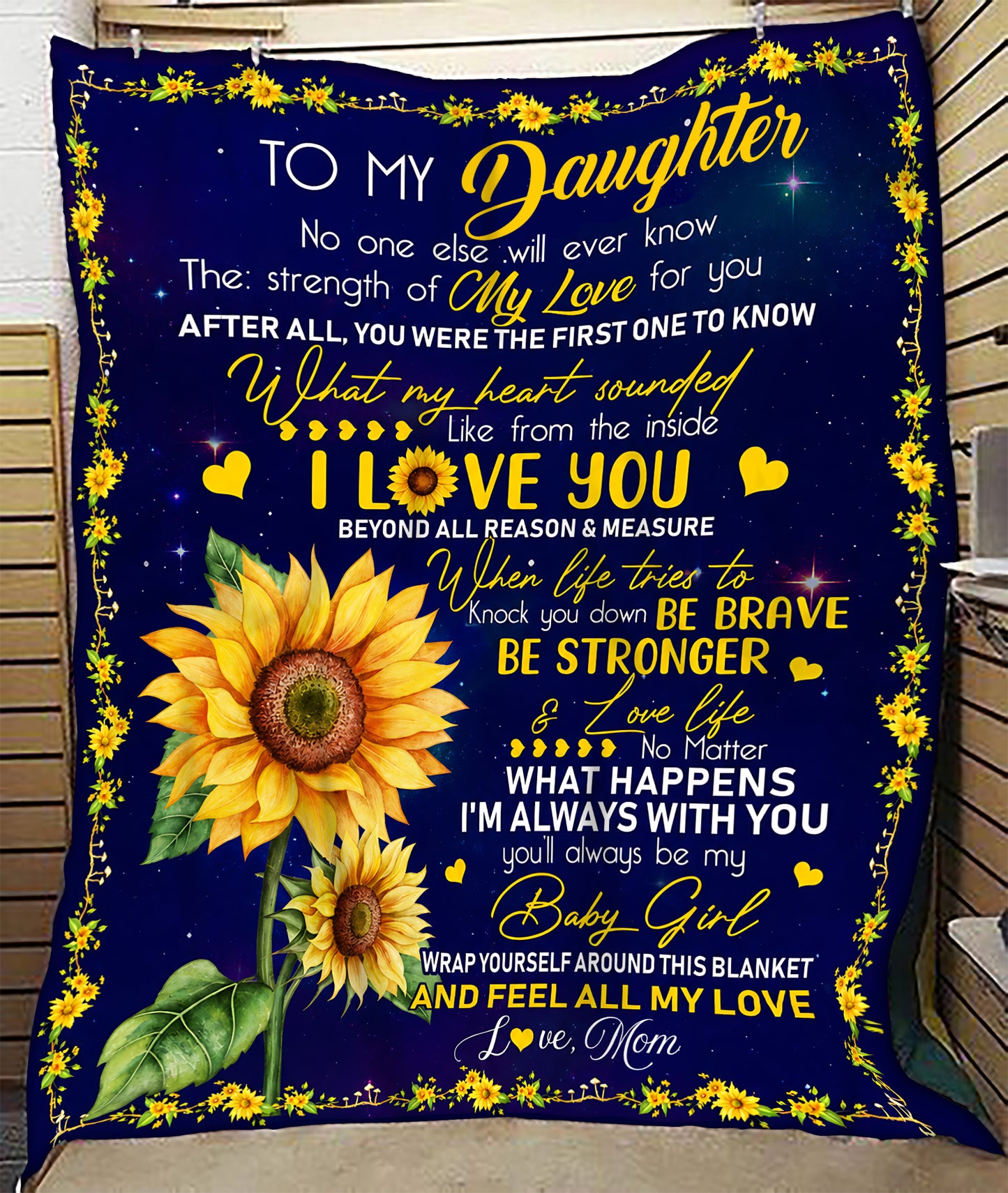 Special Gift For Your Daughter Blanket - From Mom (SKU2607-87)