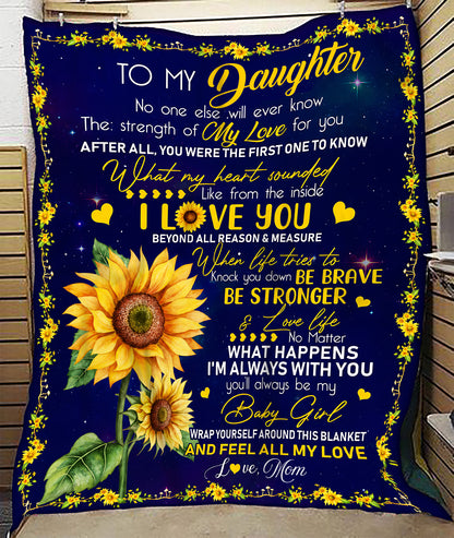 Special Gift For Your Daughter Blanket - From Mom (SKU2607-87)
