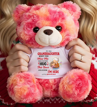 TO MY GRANDDAUGHTER - TEDDY BEAR, A BIG HUG FROM GRANDMA - NINA00