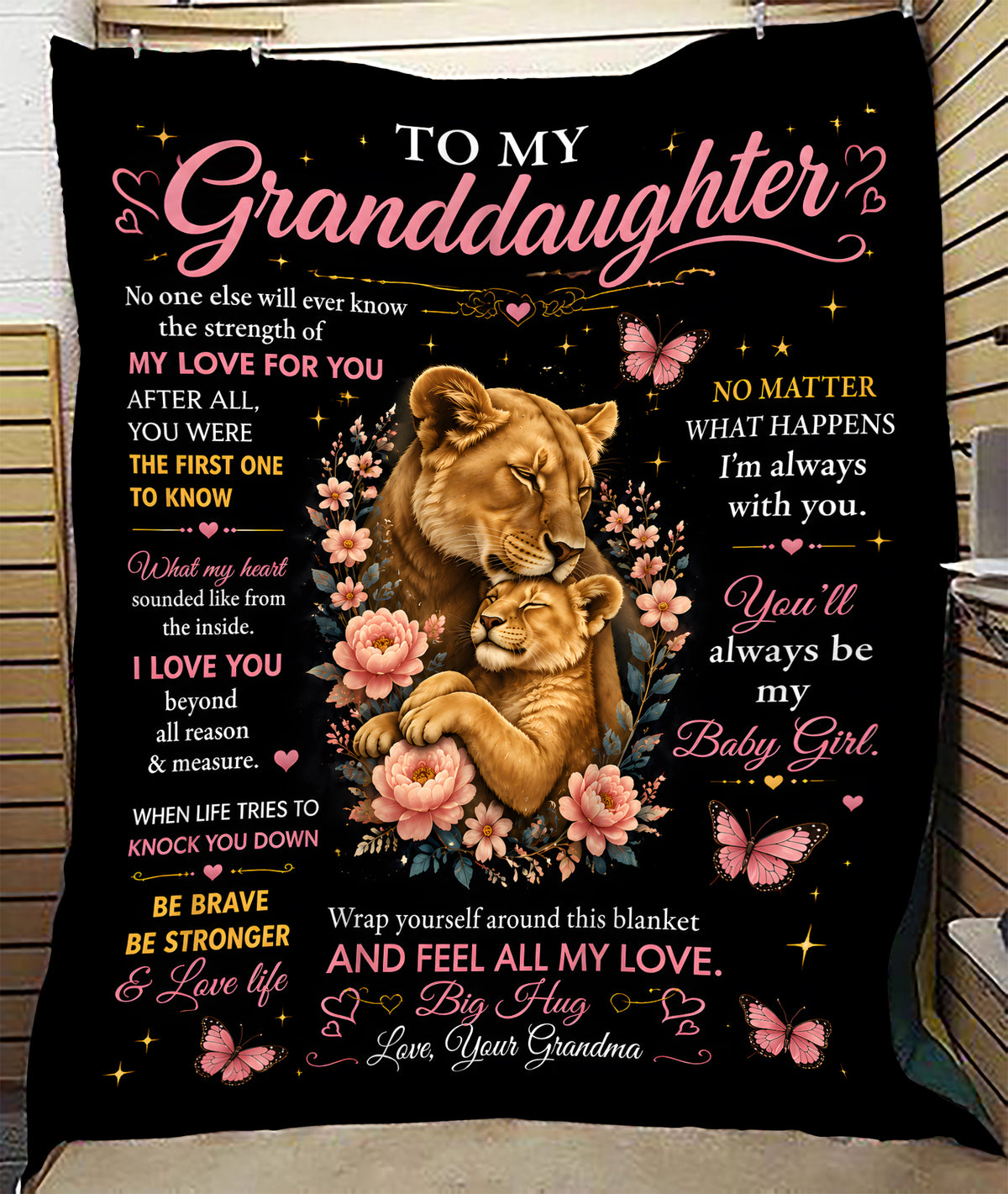 Special Gift For Your Granddaughter Blanket - From Grandma (SKU2608-122)