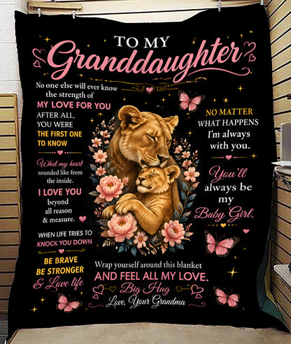 Special Gift For Your Granddaughter Blanket - From Grandma (SKU2608-122)