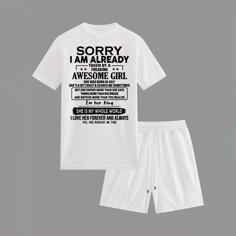 JULY - Waffle casual suit A09-739 | SORRY I AM ALREADY TAKEN - GIFT FOR HUSBAND FROM WIFE - NINA07 (SKU2607-71-07)