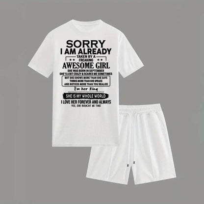 SEPTEMBER - Waffle casual suit A09-739 | SORRY I AM ALREADY TAKEN - GIFT FOR HUSBAND FROM WIFE - NINA09 (SKU2607-71-09)