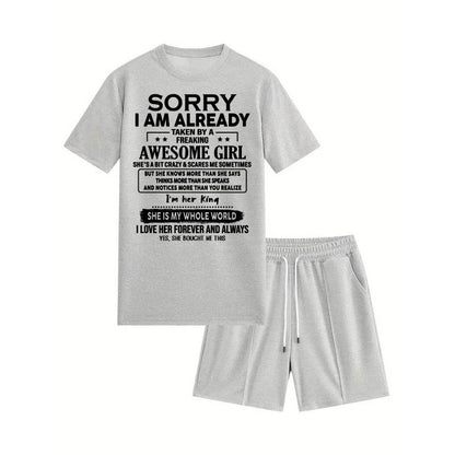 Waffle casual suit A09-739 | SORRY I AM ALREADY TAKEN - GIFT FOR HUSBAND FROM WIFE - NINA00 (SKU2607-71-00)
