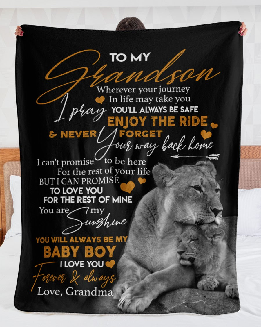 Special Gift For Your Grandson Blanket - From Grandma (SKUB07-185)