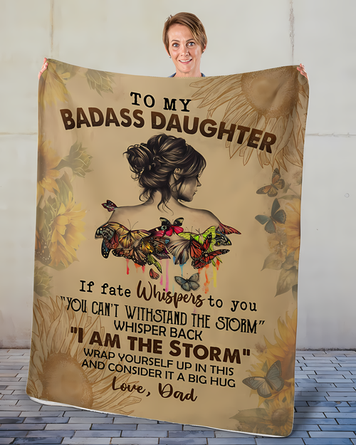 Special Gift For Your Daughter Blanket - From Dad (SKU2609-298)